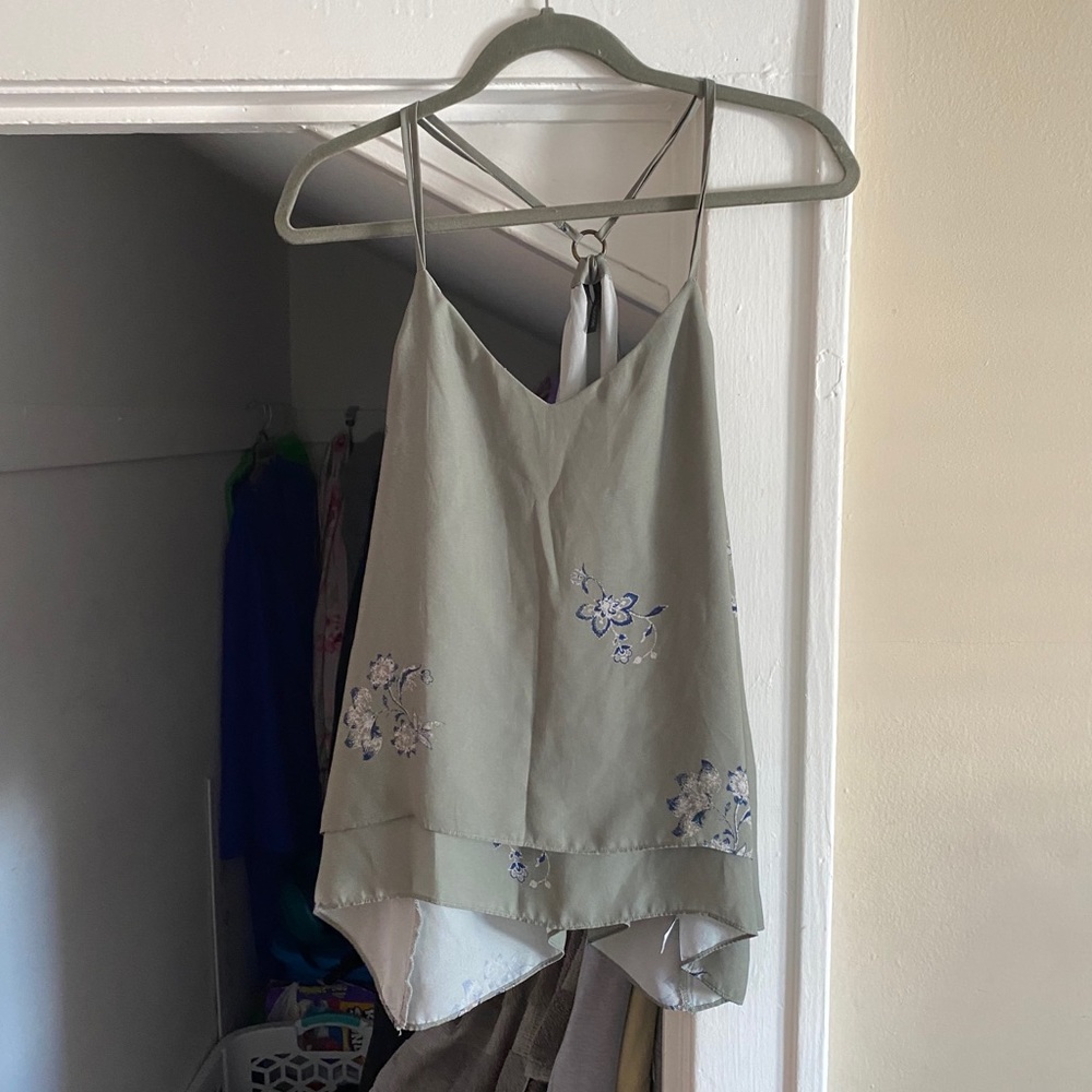 Light green tank top